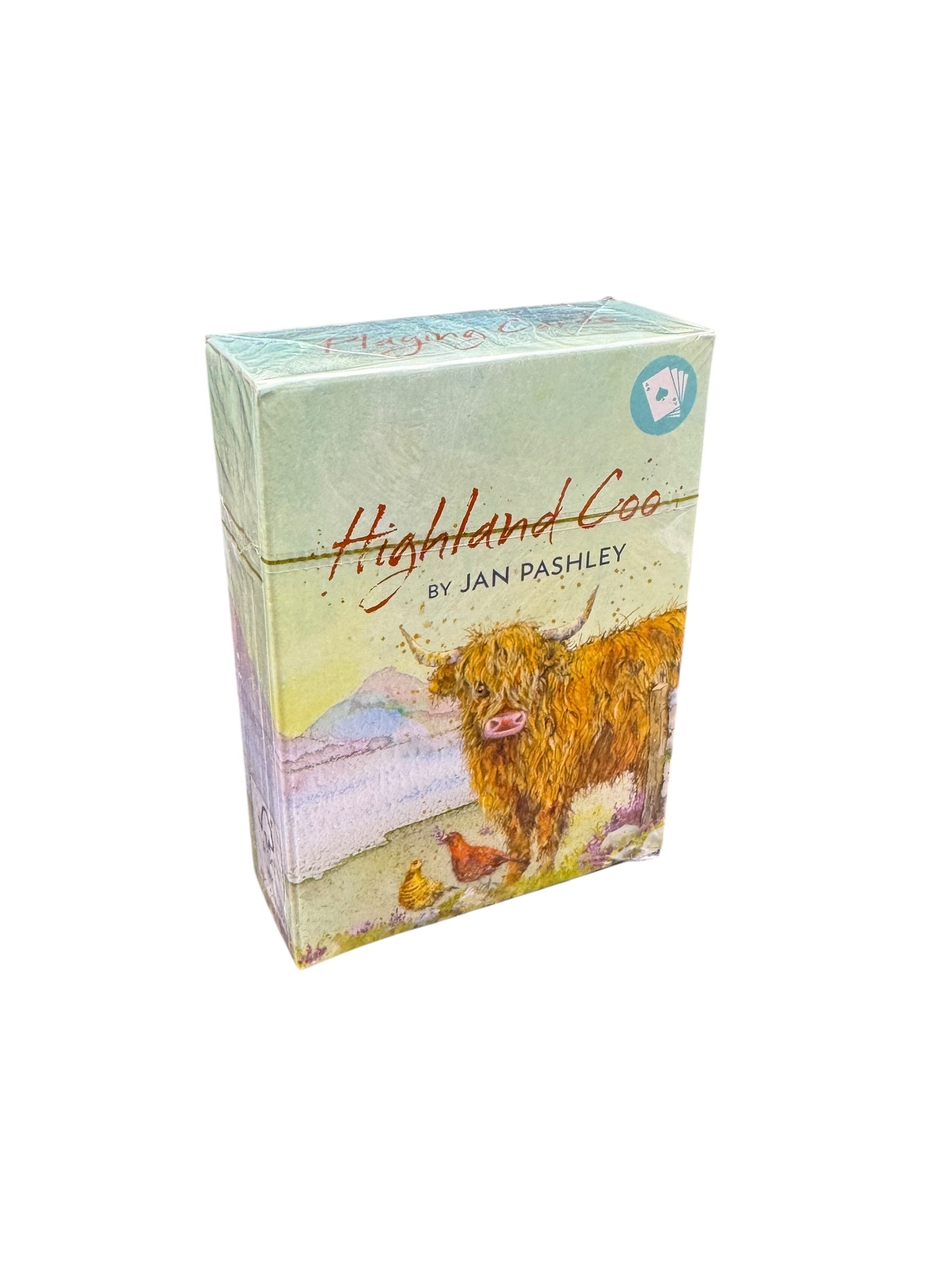 Highland Coo Standard Playing Card Deck by Jan Pashley