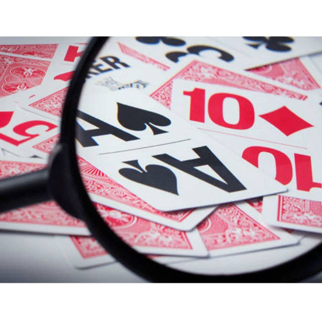 Bicycle Large Print Cards (Red) Bridge Size