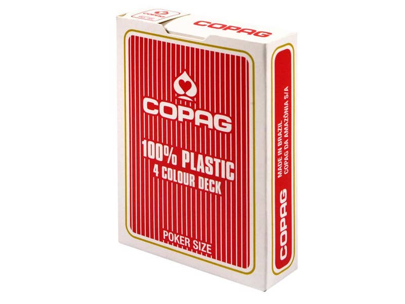 Copag 4 Colour Poker Cards (Red)