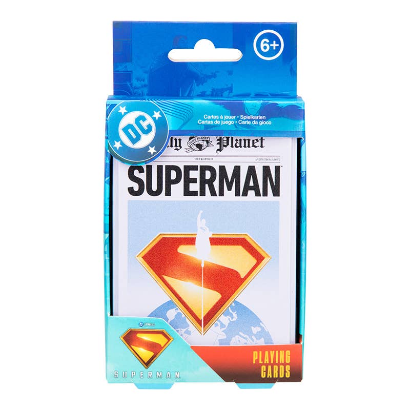 Superman Playing Cards – Official DC Comics Deck in Embossed Tin