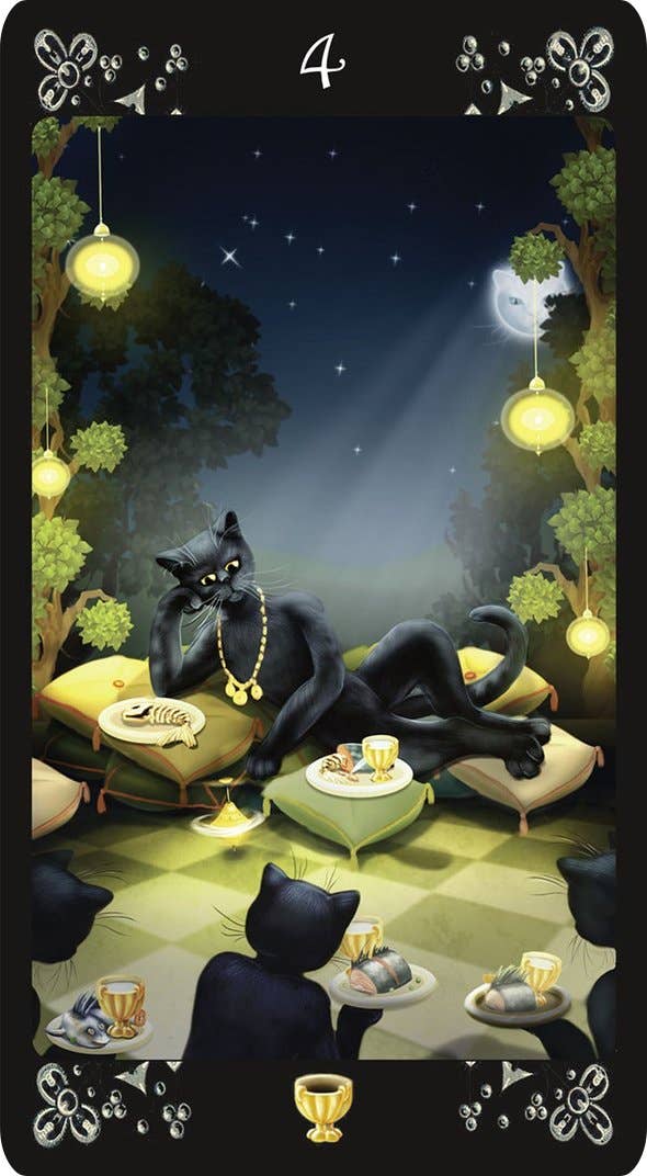 Black Cats Tarot Cards Lo Scarabeo