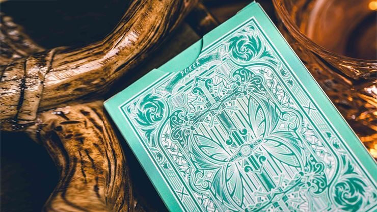 Sanctuary (Cyan) Playing Cards — Hiddenlight