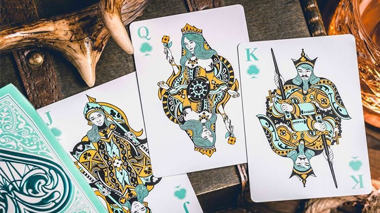 Sanctuary (Cyan) Playing Cards — Hiddenlight