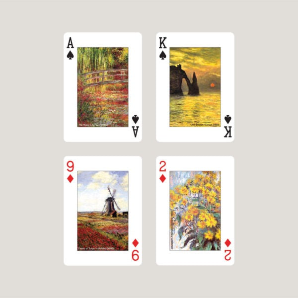 Claude Monet Art Playing Cards – 52 Unique Designs