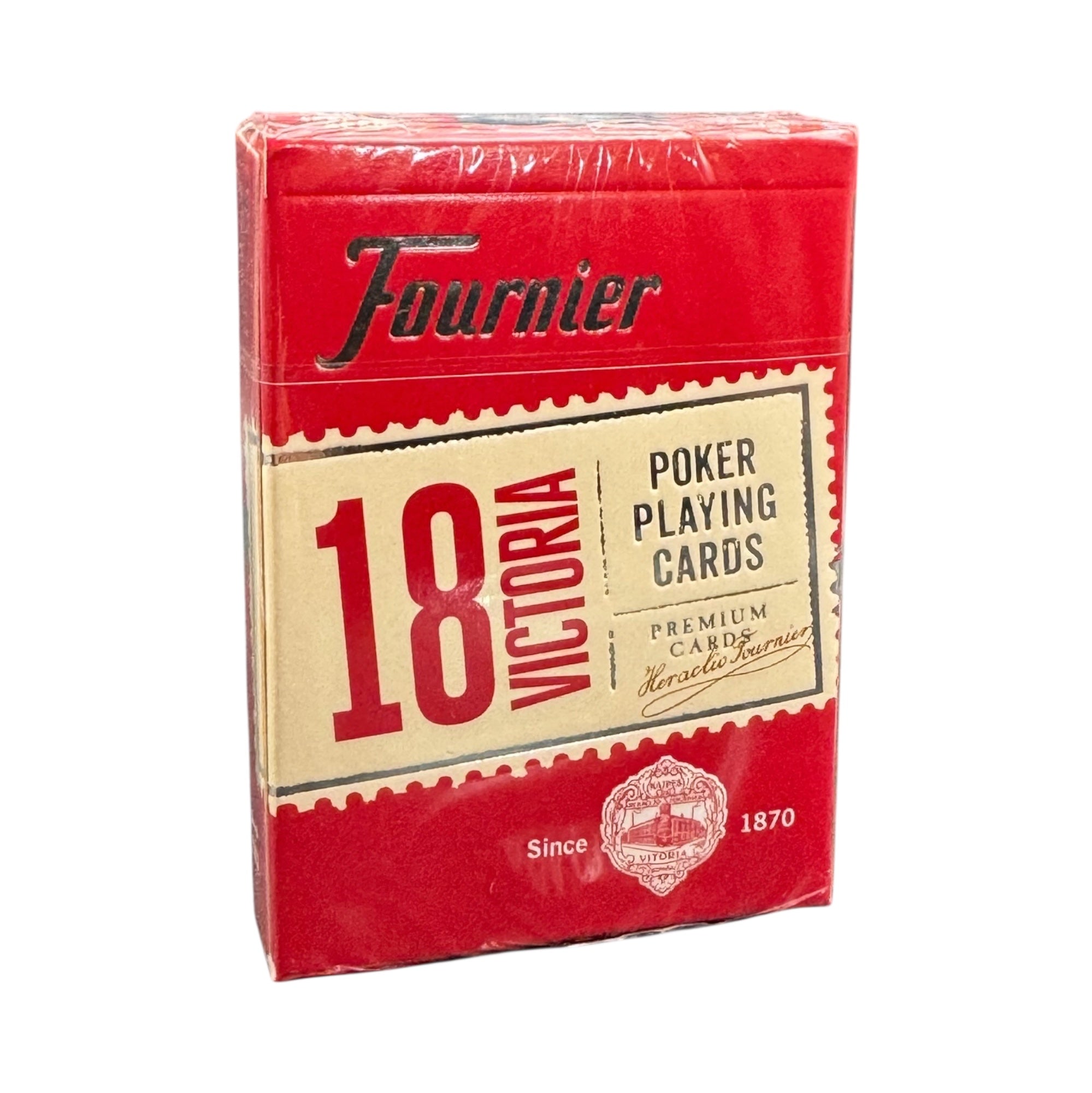Fournier Victoria 18 Poker Cards (Red)
