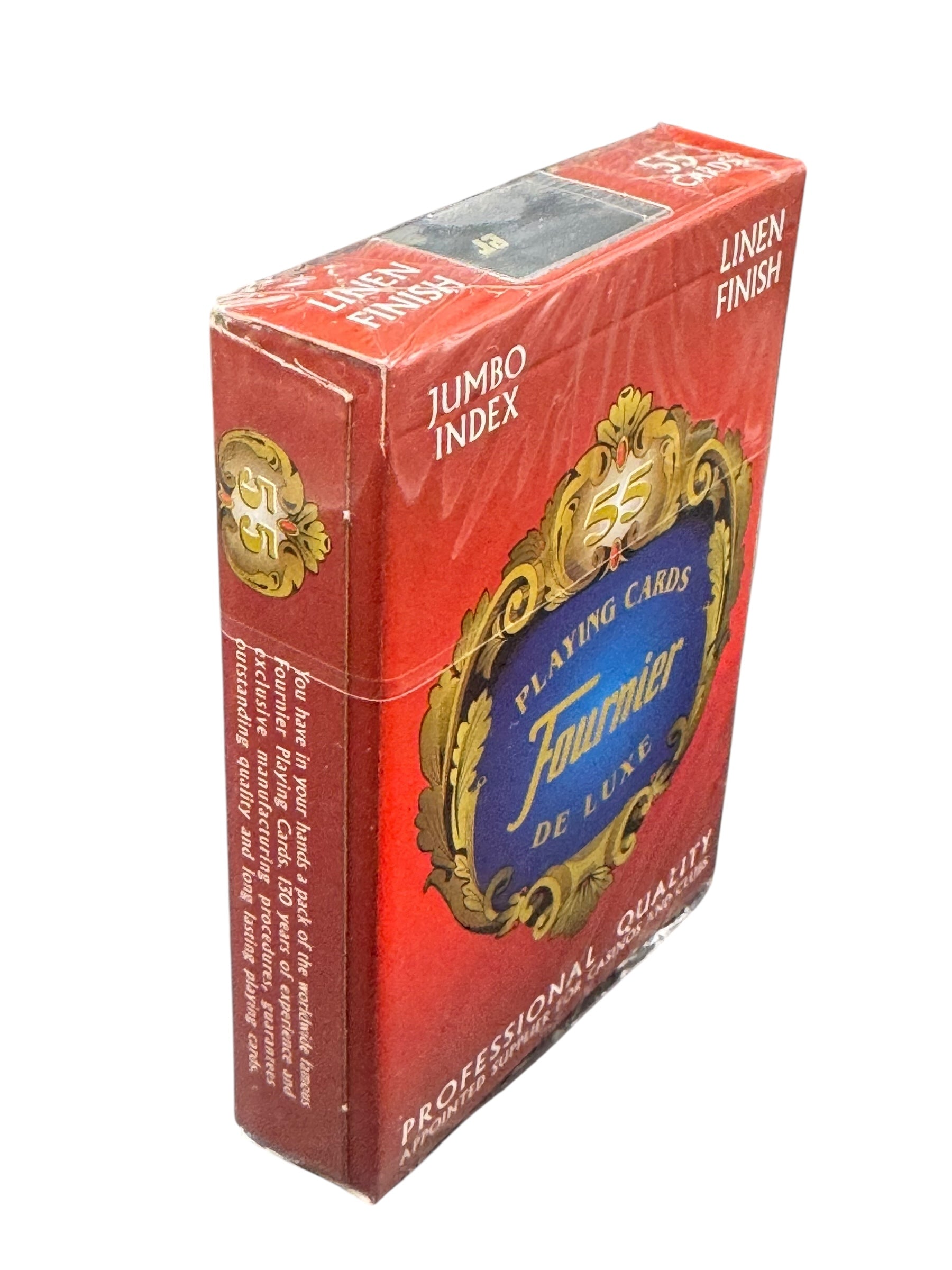 Fournier 818 Linen Finish Poker Playing cards (Red)