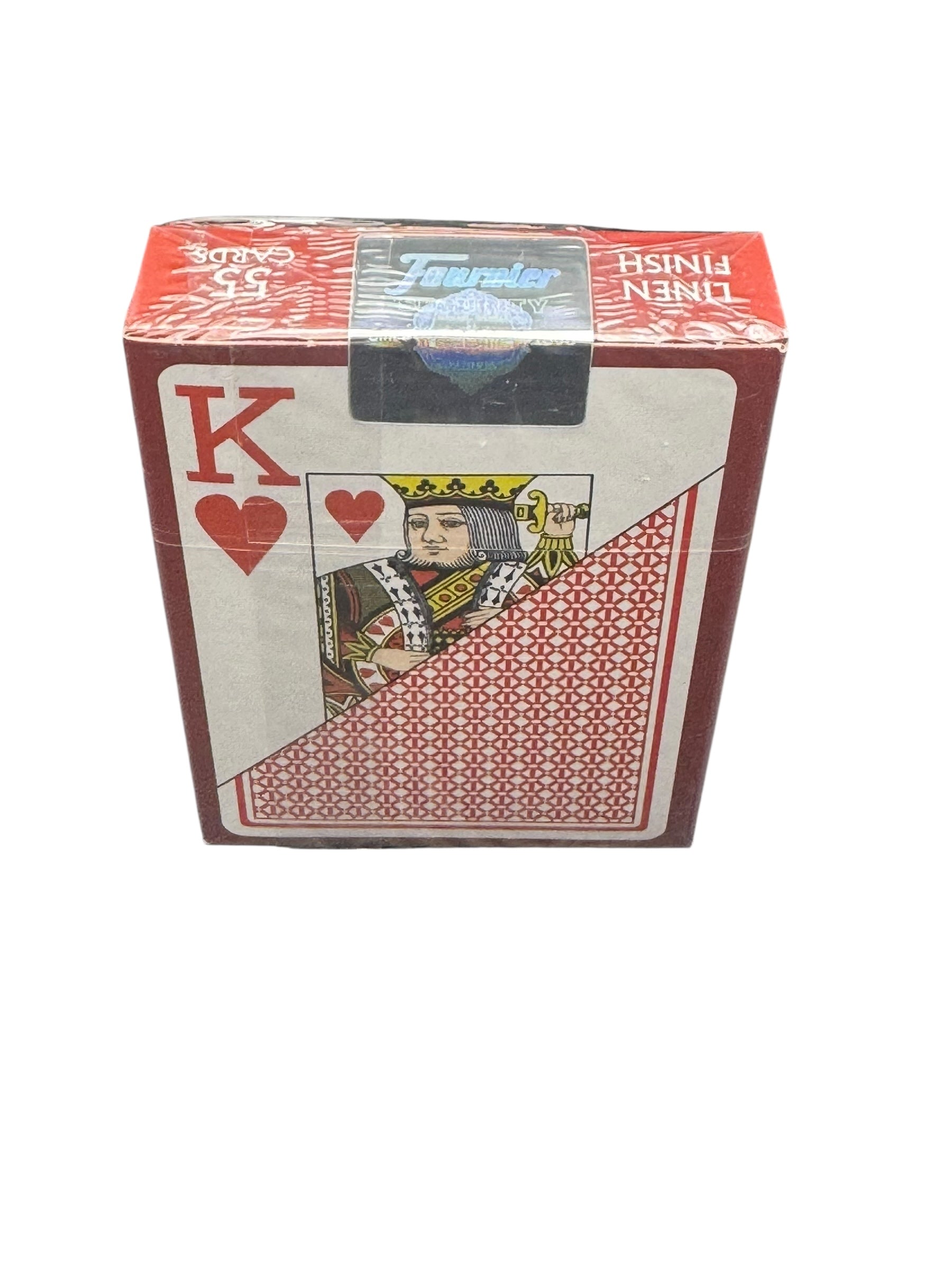 Fournier 818 Linen Finish Poker Playing cards (Red)