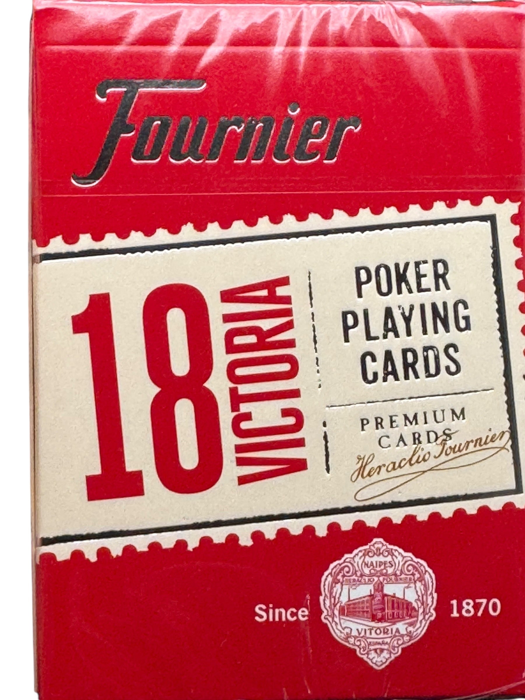 Fournier Victoria 18 Poker Cards (Red)