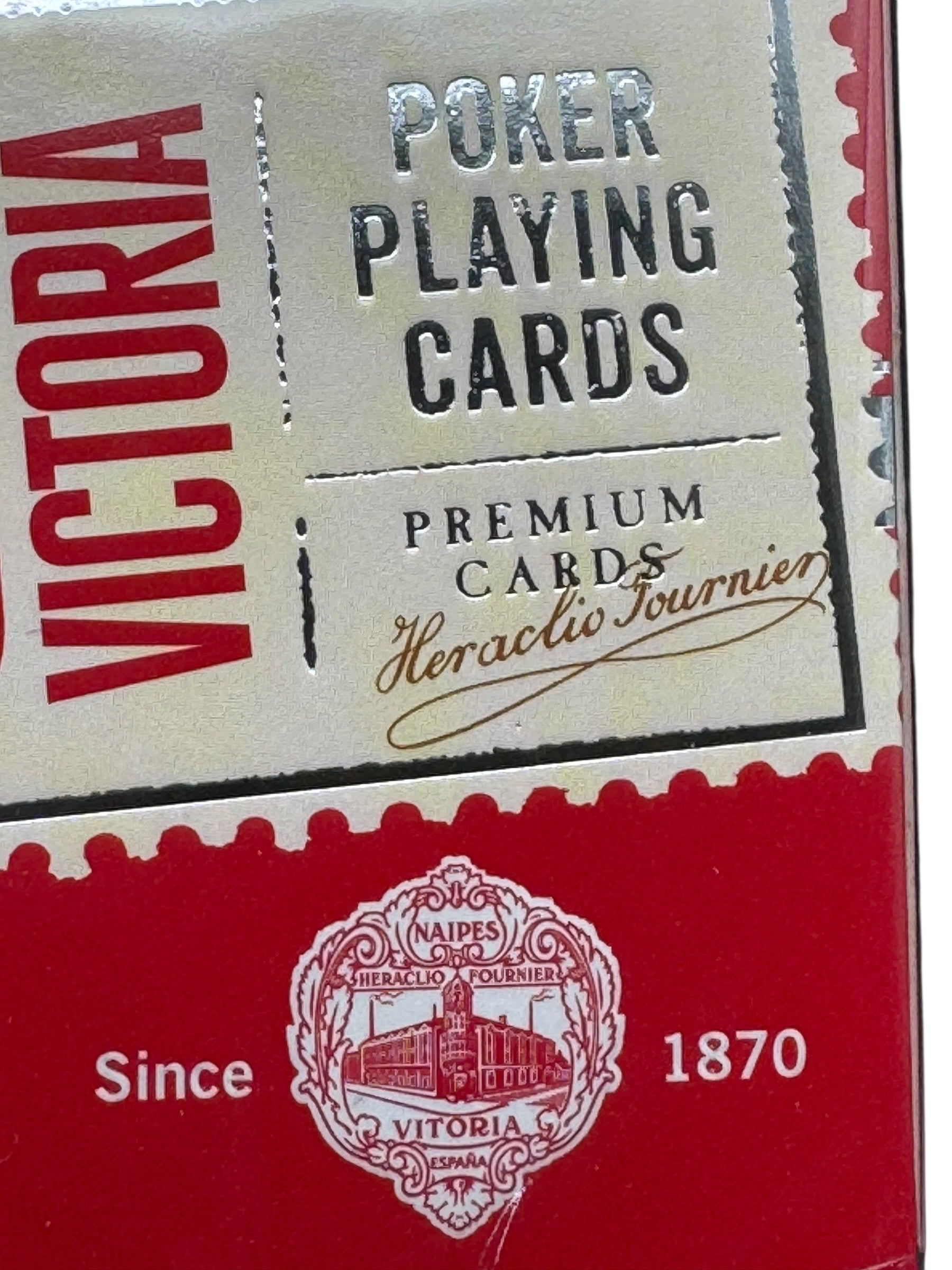 Fournier Victoria 18 Poker Cards (Red)