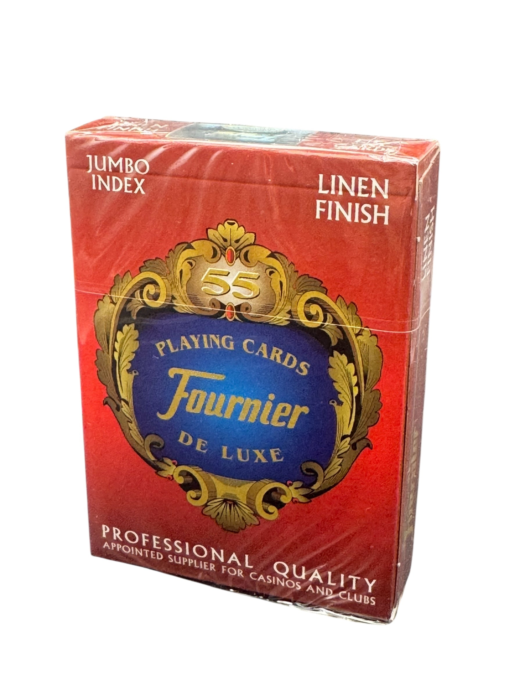 Fournier 818 Linen Finish Poker Playing cards (Red)
