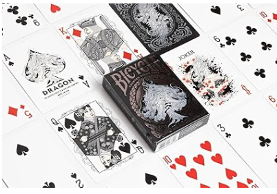 Bicycle Dragon playing cards (Black)