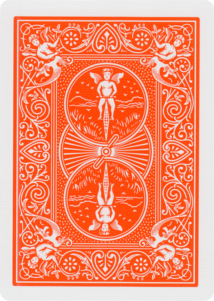 Bicycle Rider Back Playing Cards (Orange)