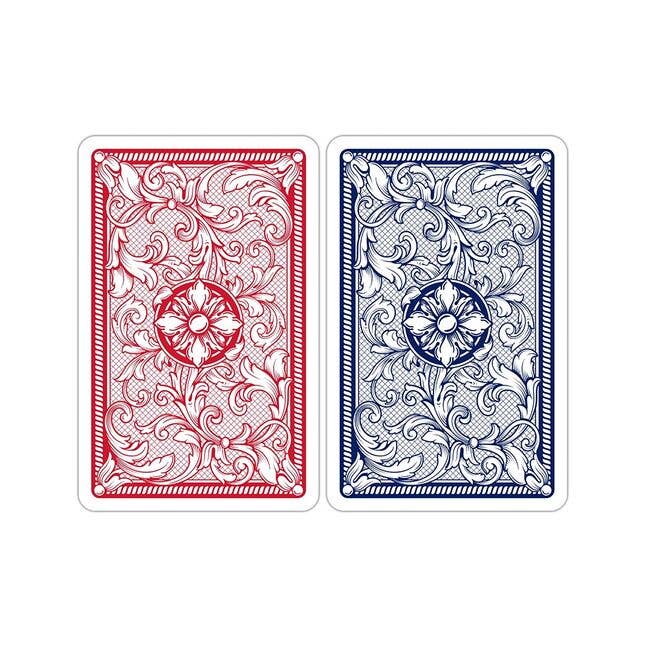 Copag  Legacy Bridge Size Regular Index Playing Cards Double Deck (red and blue)