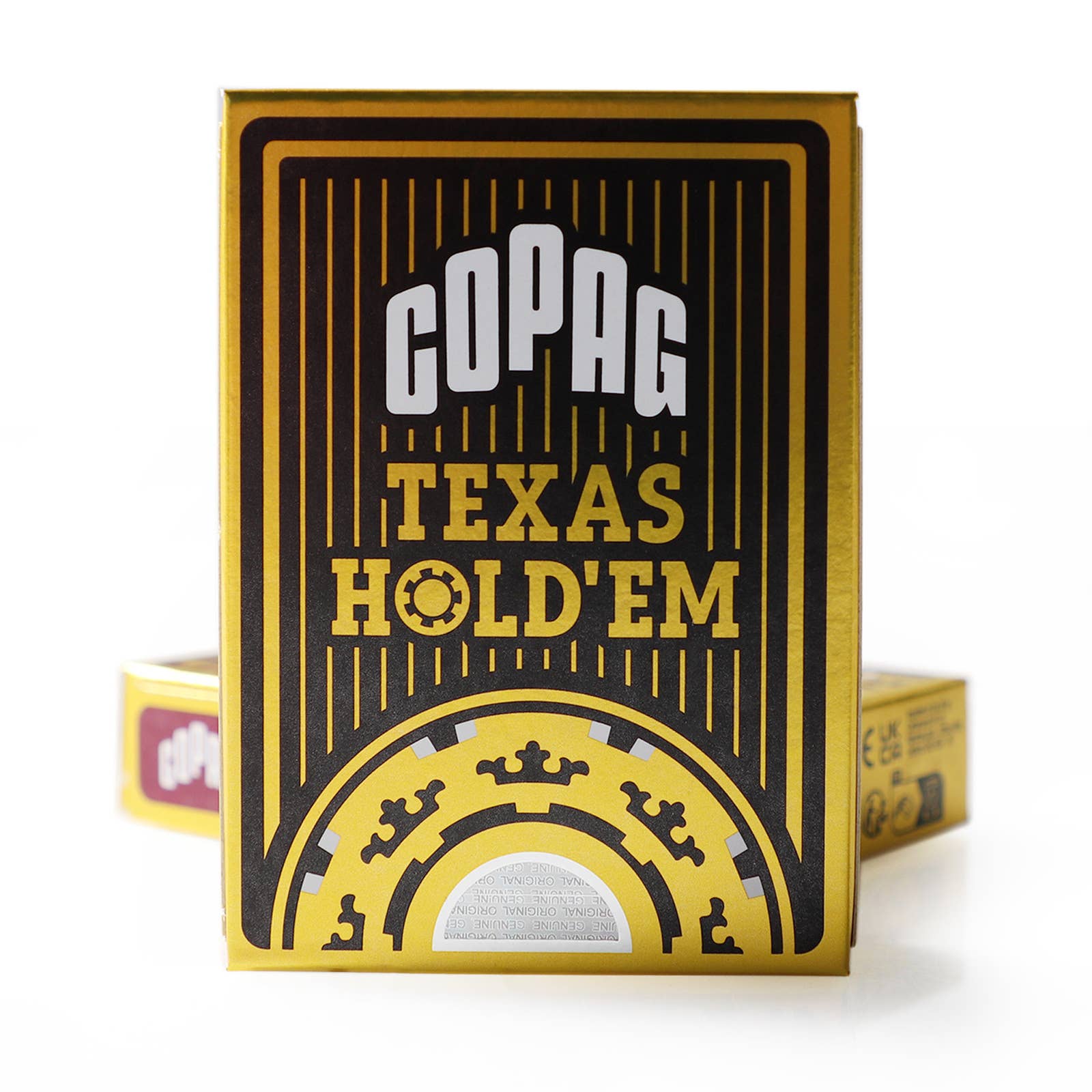 Copag Texas Holdem Poker Cards (Black) -100% PVC plastic. Completely washable