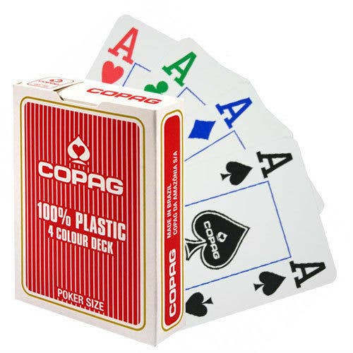 Copag 4 Colour Poker Cards (Red)