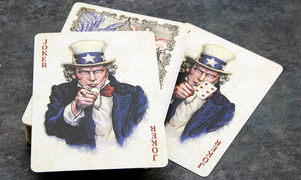 Bicycle US Presidents Playing Cards (Democratic Blue)