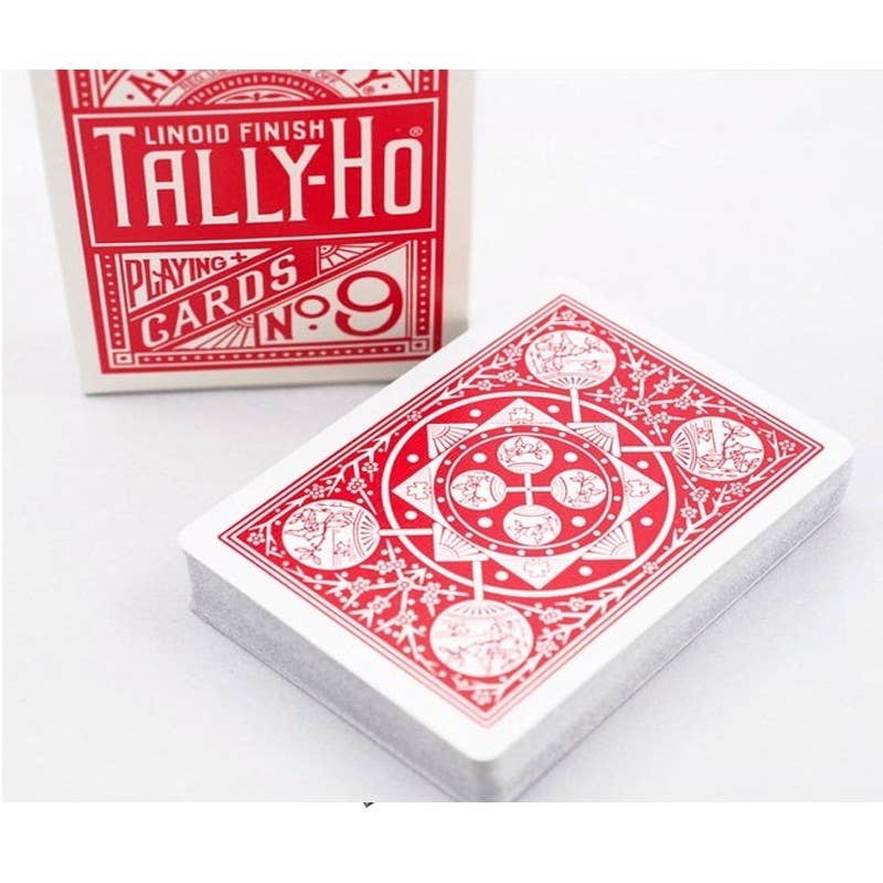 Bicycle Tally-Ho Fan Back Cards (Red)