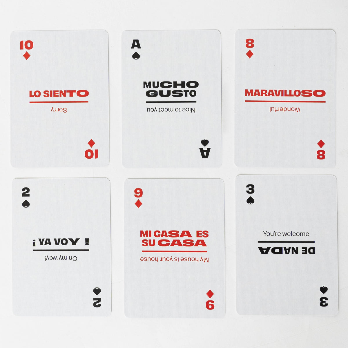 Lingo Spanish Travel Playing Cards in Wayfarer Tin Case Learn Spanish