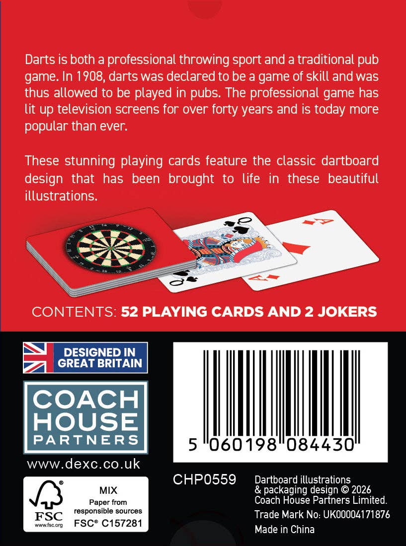 Dartboard Playing Cards by Coach House