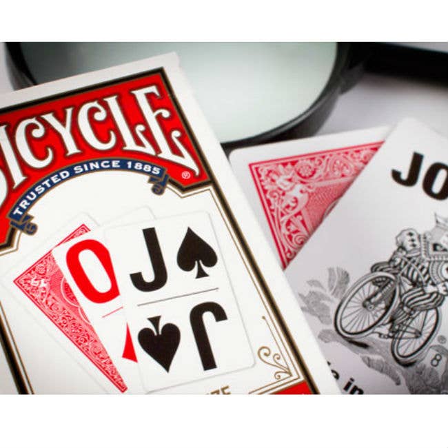 Bicycle Large Print Red Bridge Size Playing Cards