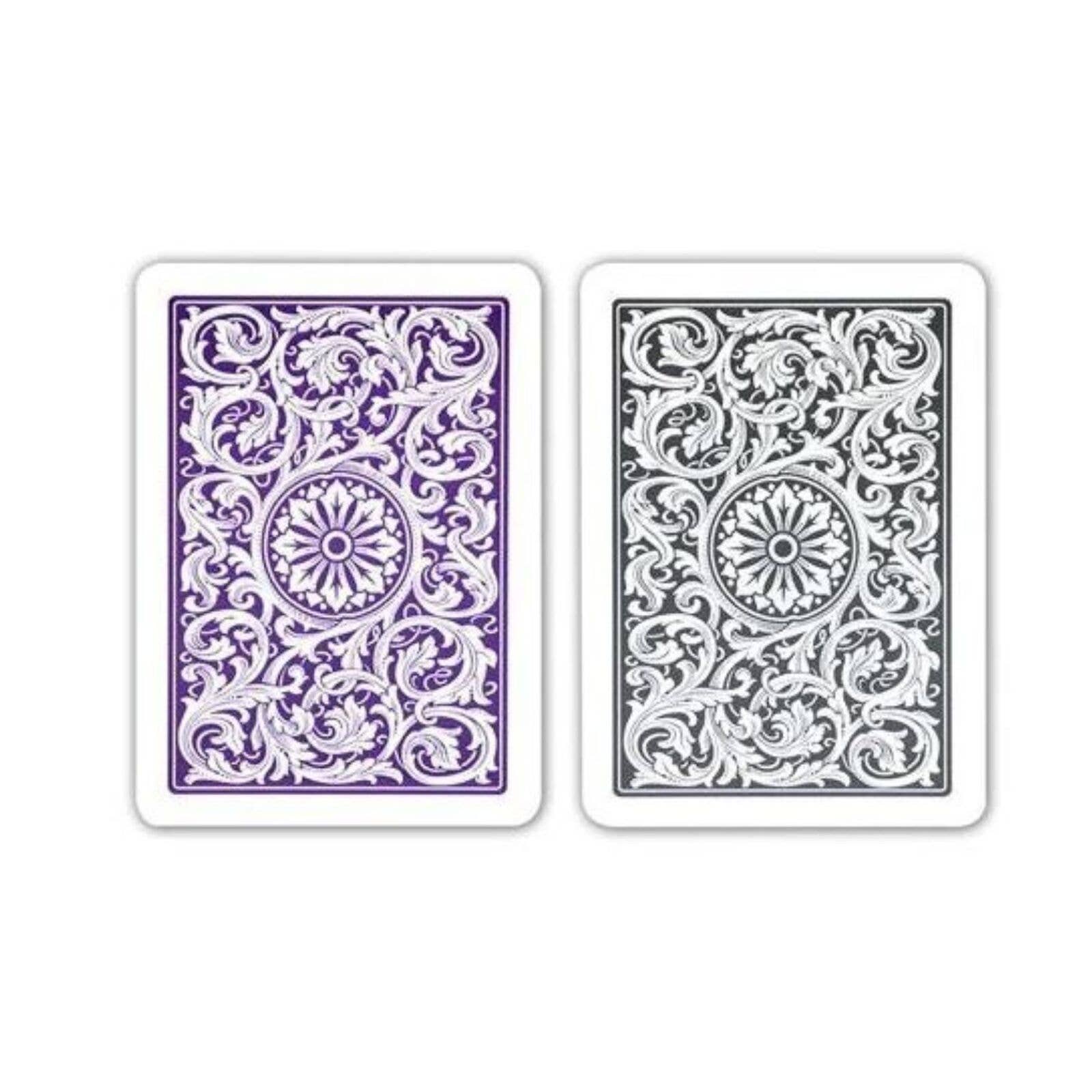 Copag 1546 Elite — Poker Size, Jumbo Index, Purple & Grey (Double Deck Set)