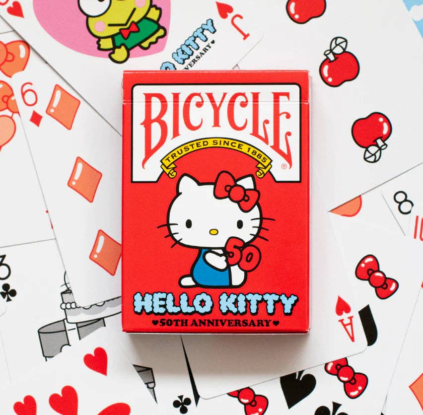 Bicycle Hello Kitty Playing Cards – 50th Anniversary Edition