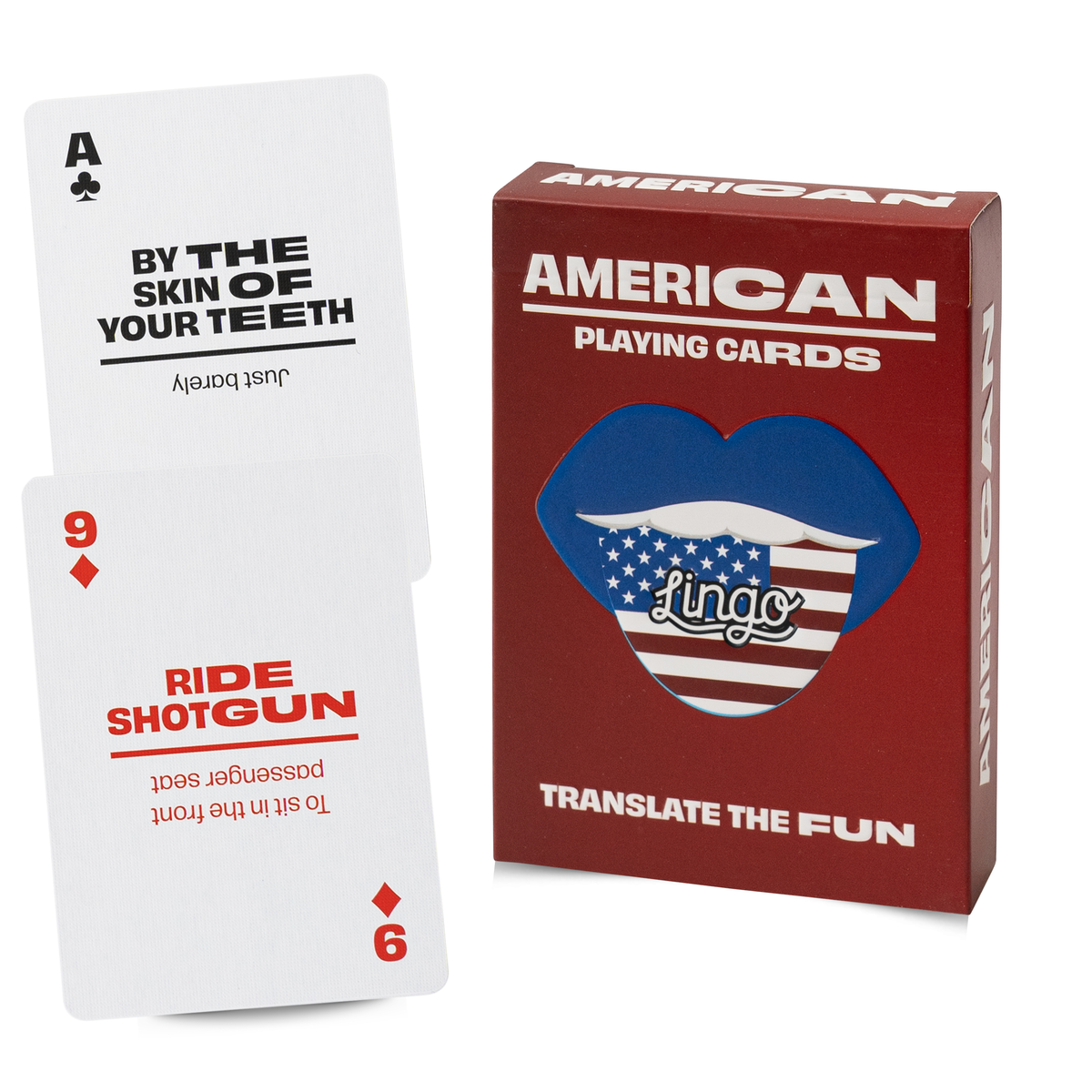 Lingo American Slang Playing Cards – 52 American Phrases