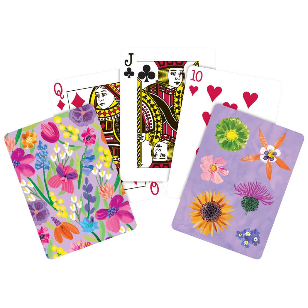Floral Supernova Luxury Playing Card Set by Roger la Borde