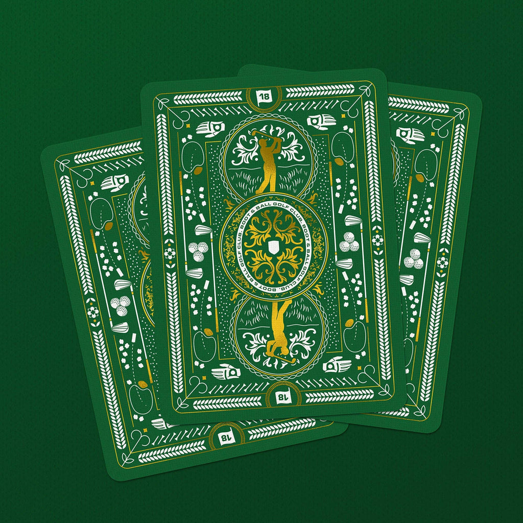 Golf Playing Cards – Gold Foil Edition by Boot & Ball