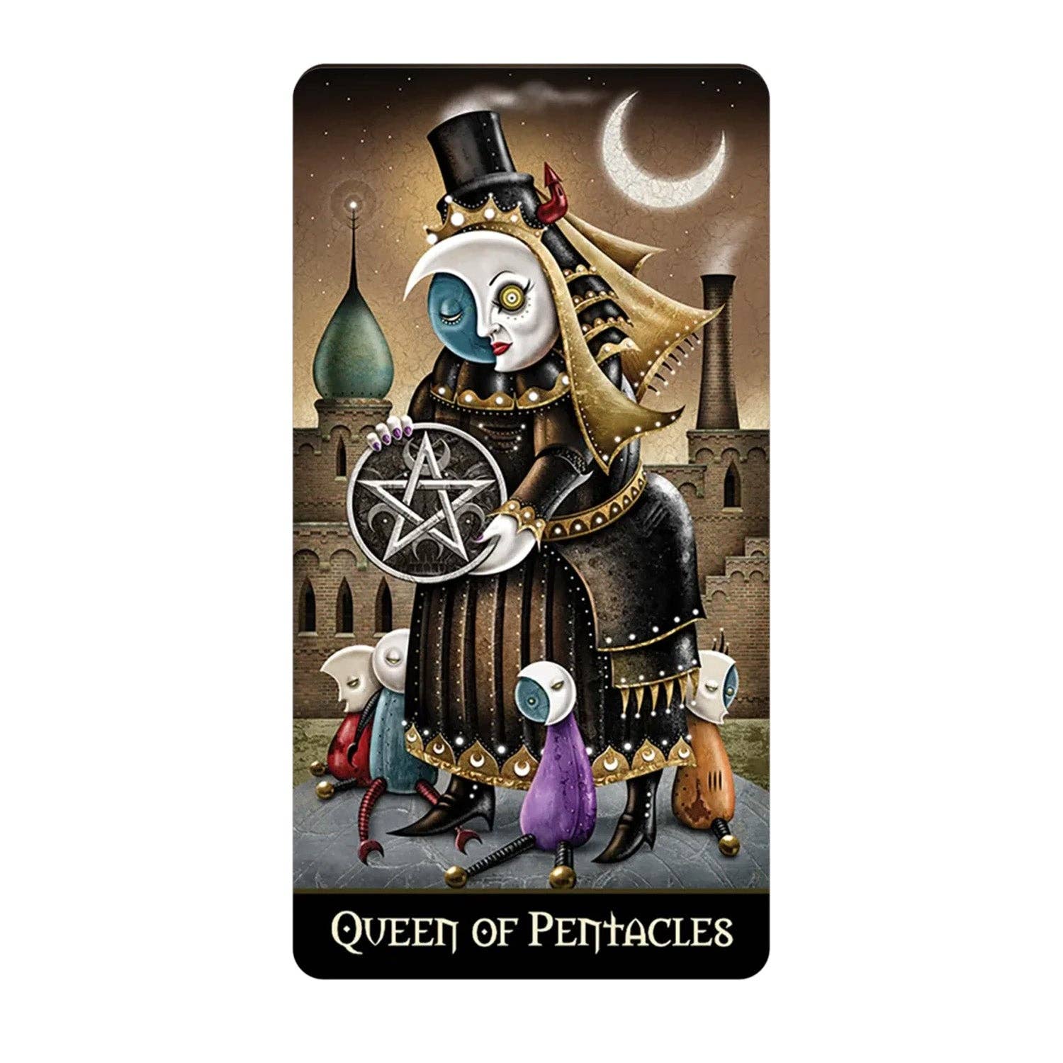 Deviant Moon Tarot Borderless Miniature Edition - (Mini Tarot Cards)