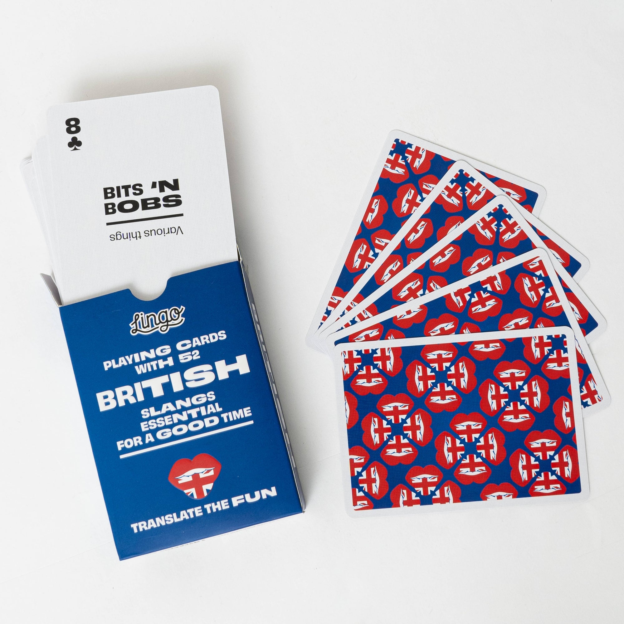 British Slang Playing Cards in Wayfarer Travel Tin