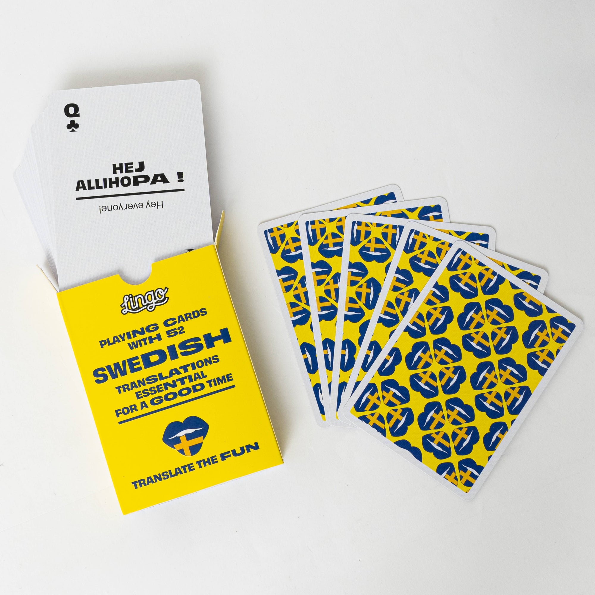 Swedish Lingo Travel Playing Cards