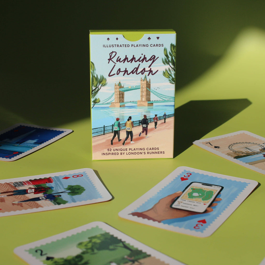 'Running London' Illustrated Playing Cards: Tower Bridge
