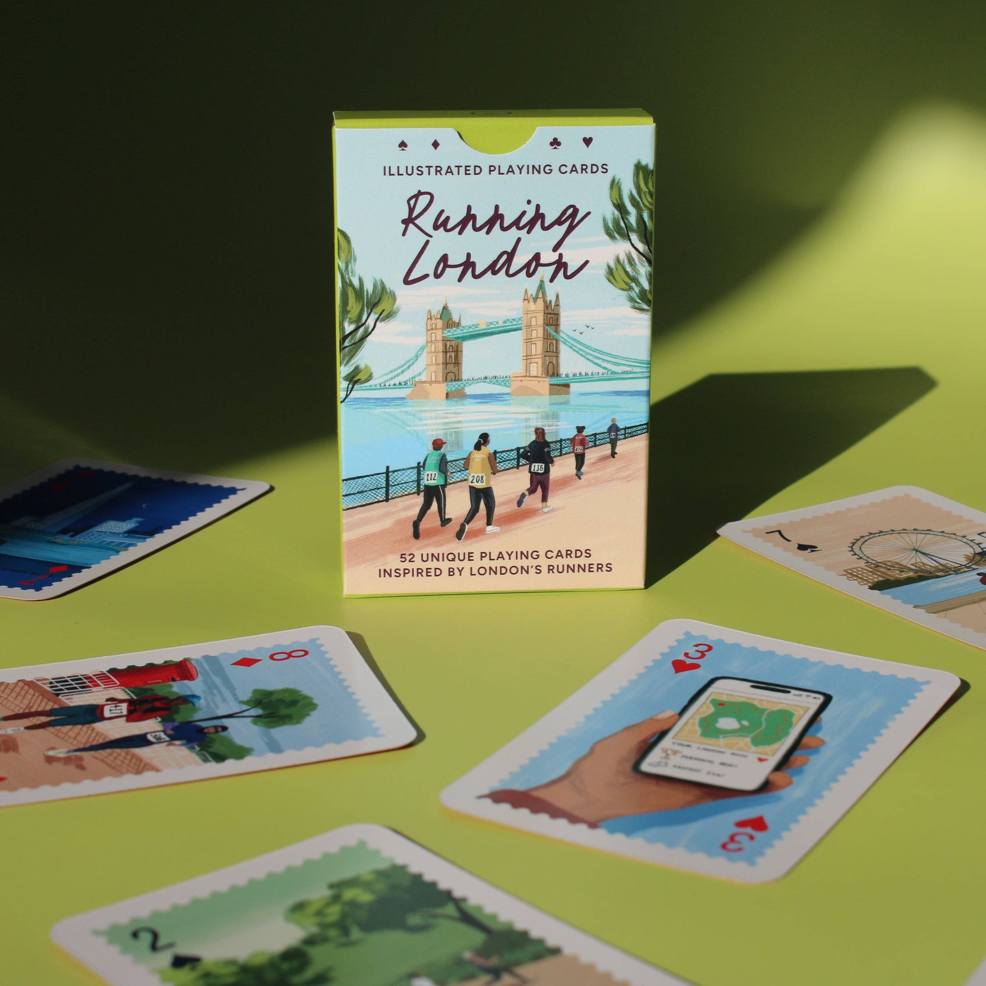 'Running London' Illustrated Playing Cards: Tower Bridge
