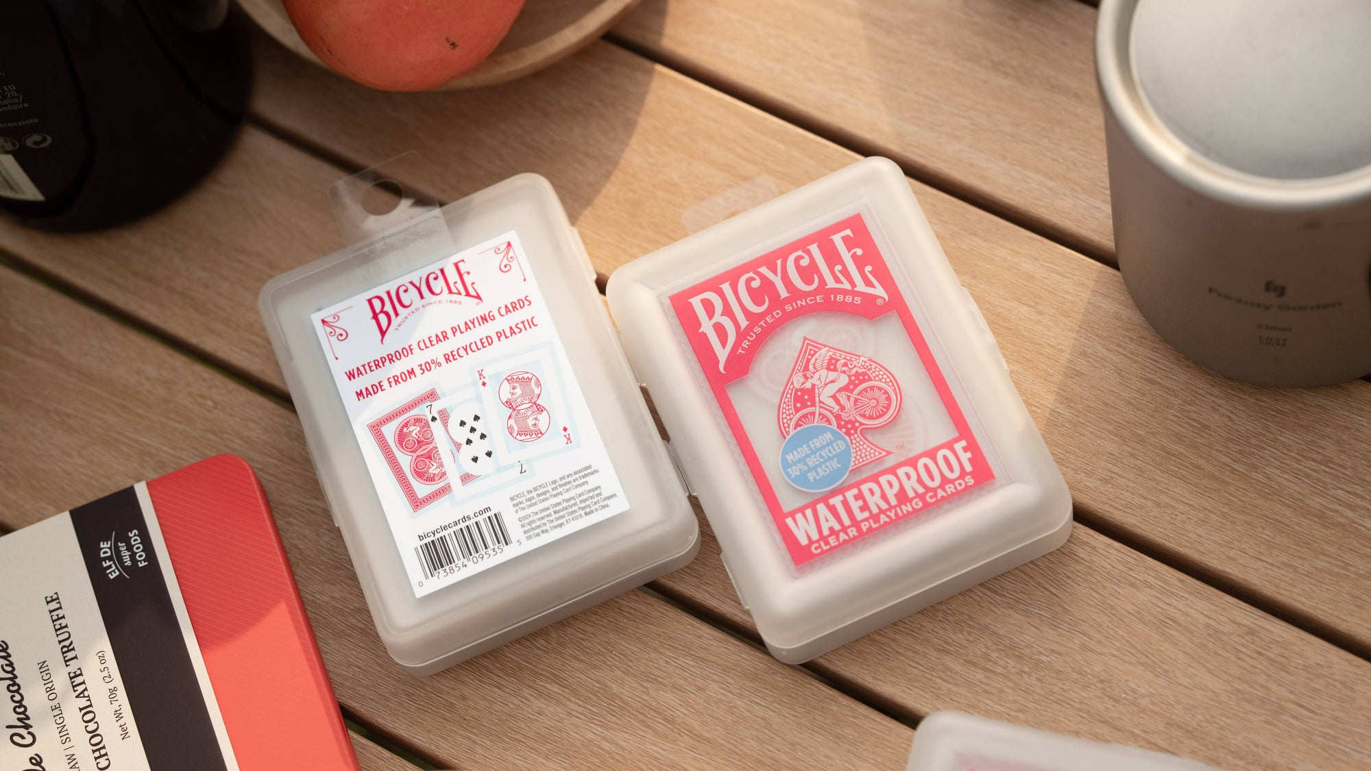 Bicycle Waterproof Plastic Playing Cards – Red