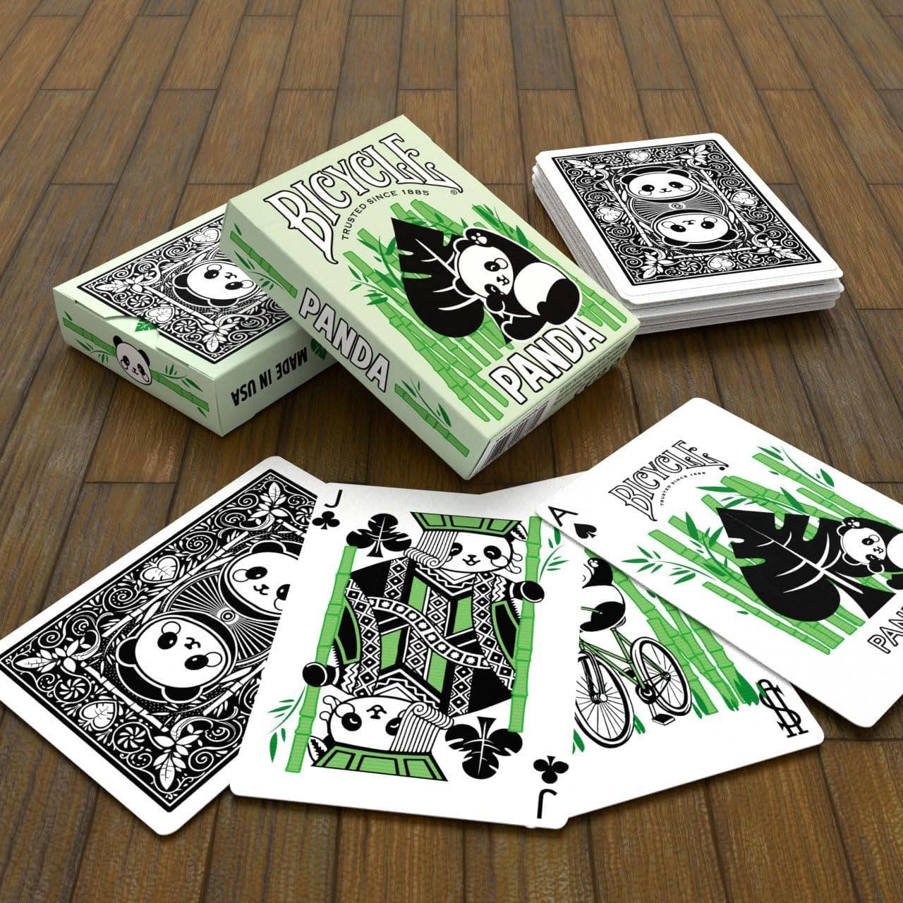 Panda Playing Cards Bicycle