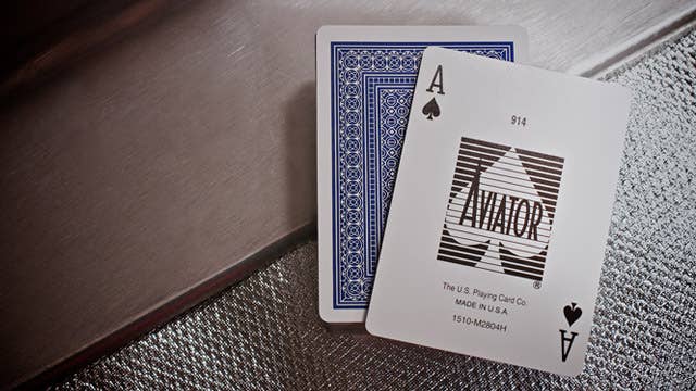 Aviator Pinochle Standard Poker Cards (Blue)