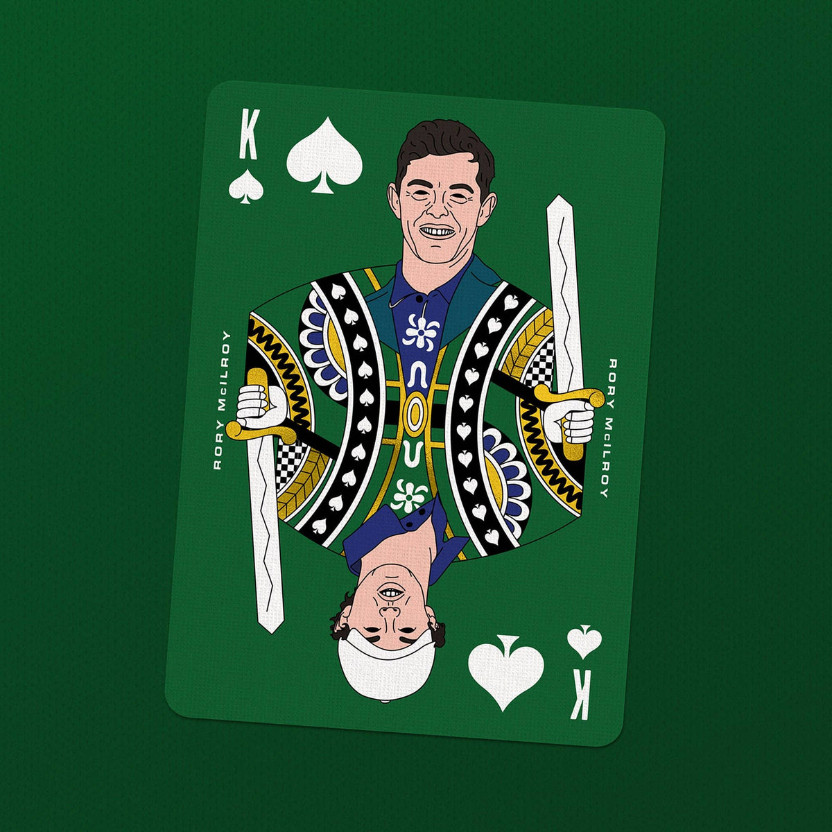 Golf Playing Cards – Gold Foil Edition by Boot & Ball