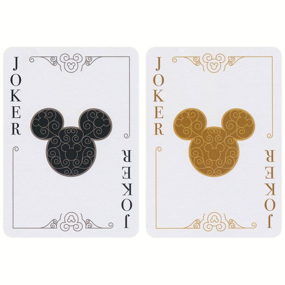Bicycle Disney Mickey Mouse Black & Gold Playing Cards