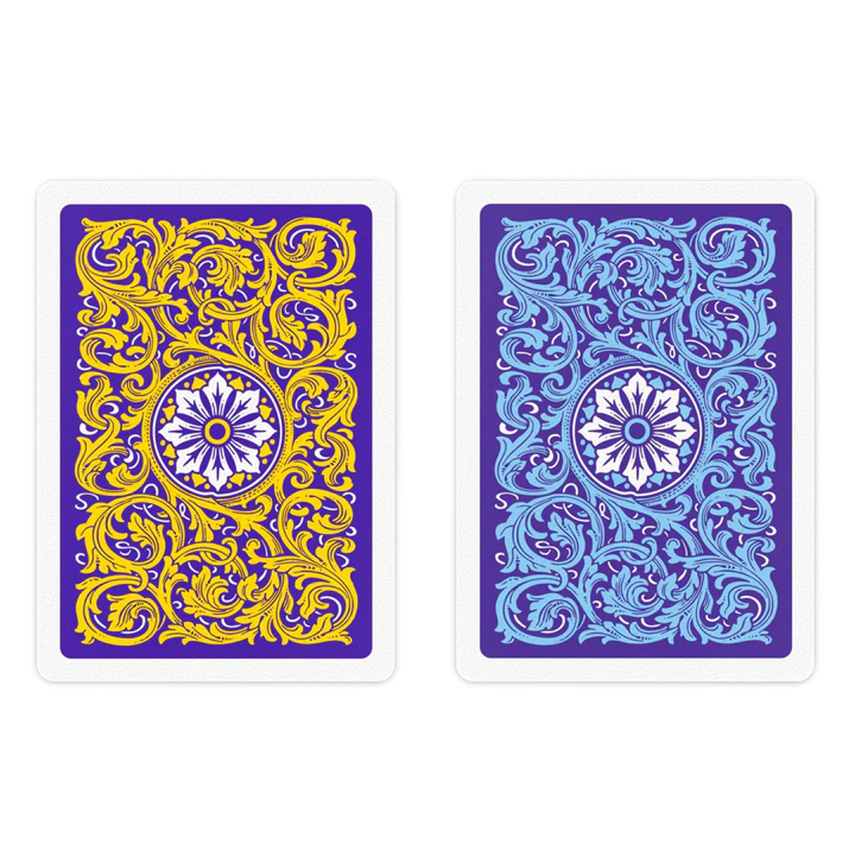 COPAG 1546 Neoteric Plastic Playing Cards – Purple/Yellow Jumbo Index Double Deck