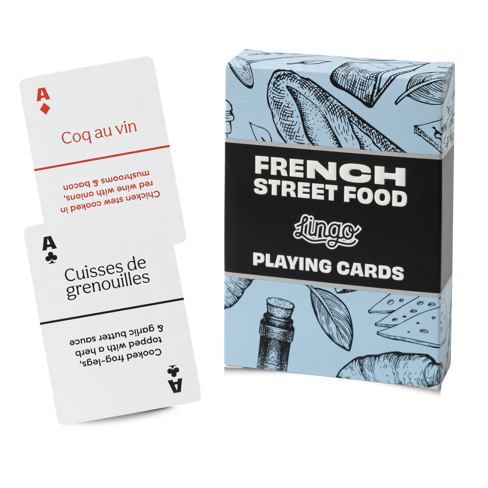 French Street Food Playing Cards