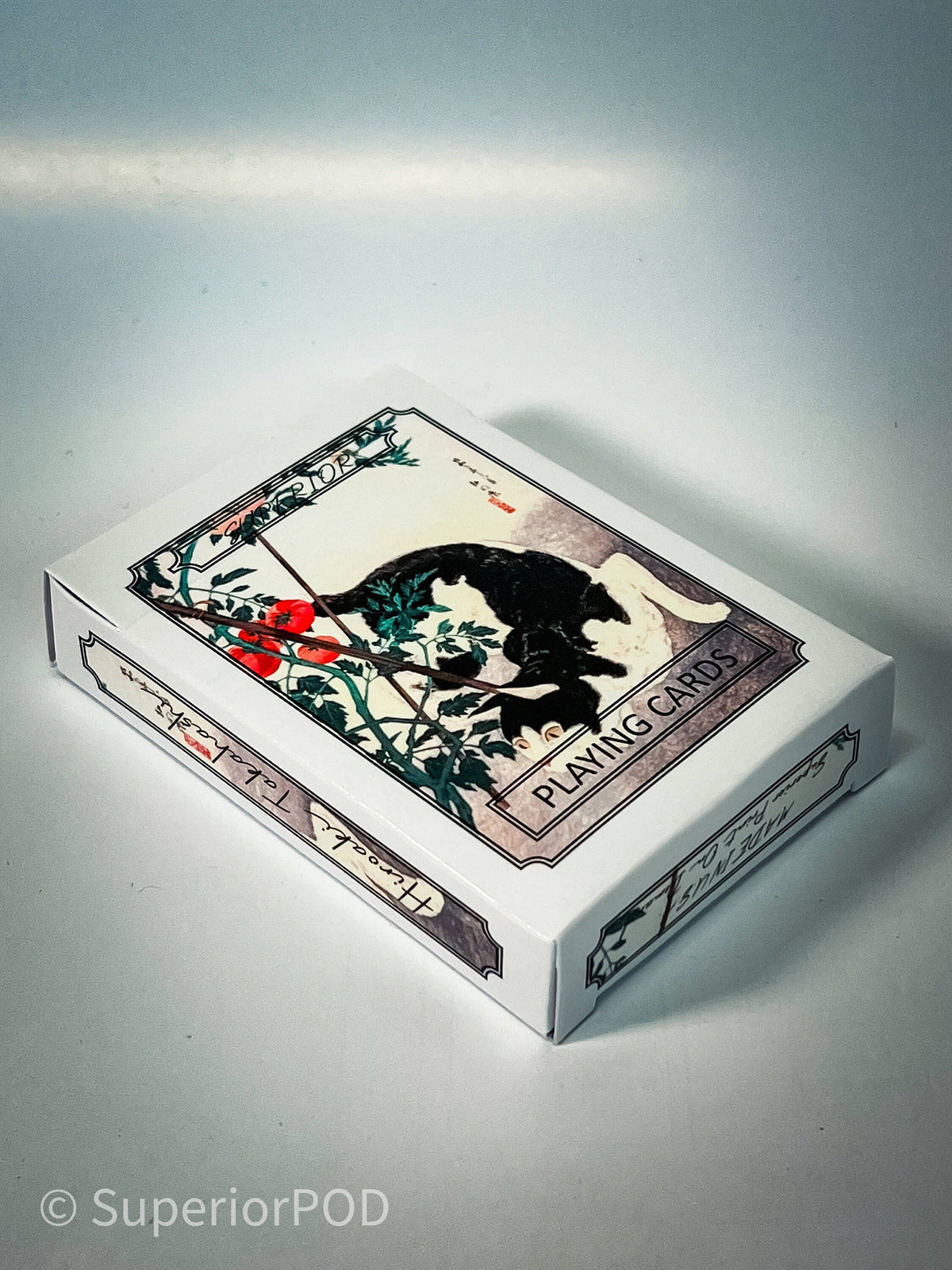 Hiroaki Takahashi Cat with Tomato Plant Playing Cards
