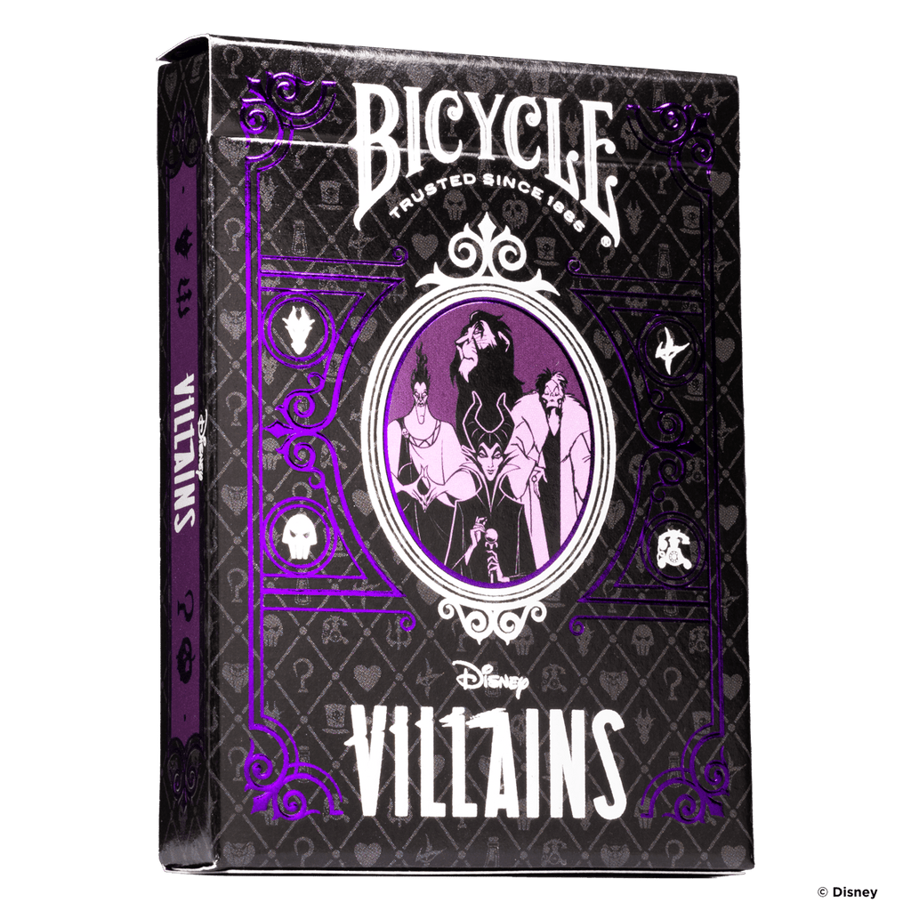 Bicycle Disney Villains Purple Playing Cards