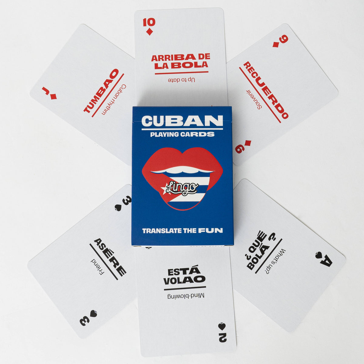 Lingo Cuban Playing Cards – Learn Cuban Spanish 52 Slang Phrases