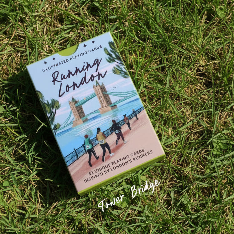 'Running London' Illustrated Playing Cards: Tower Bridge