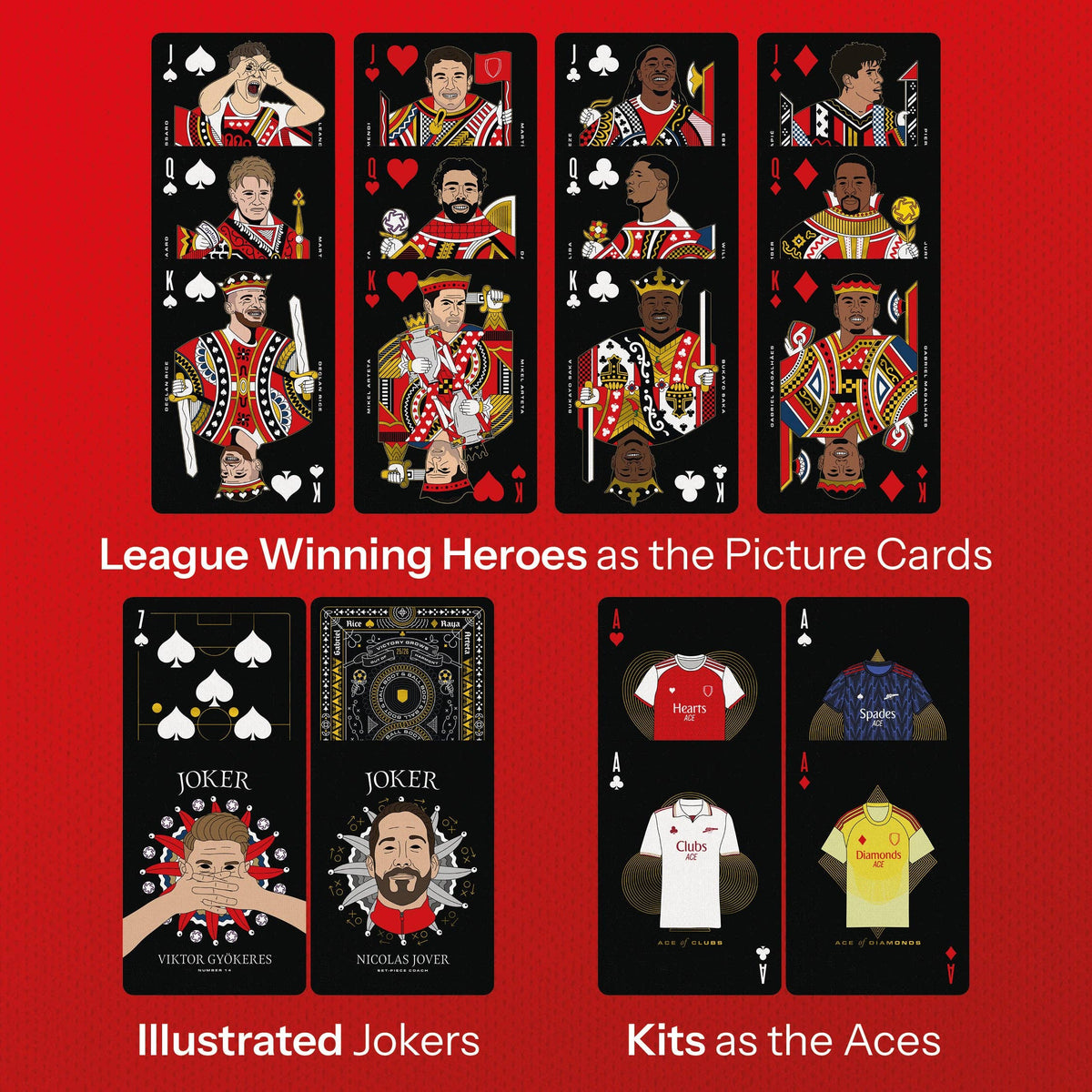 AFC Champions Playing Cards Arsenal 25/26 Limited Edition Boot & Ball