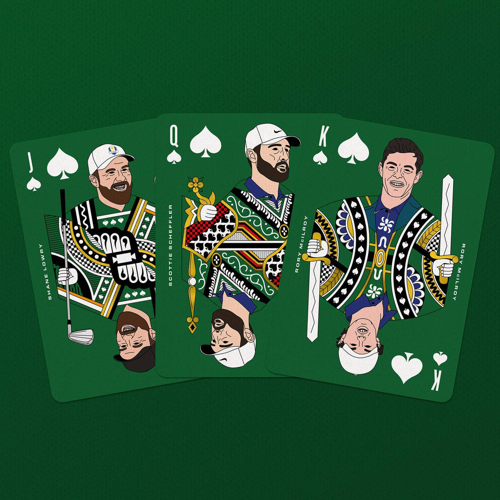 Golf Playing Cards – Gold Foil Edition by Boot & Ball