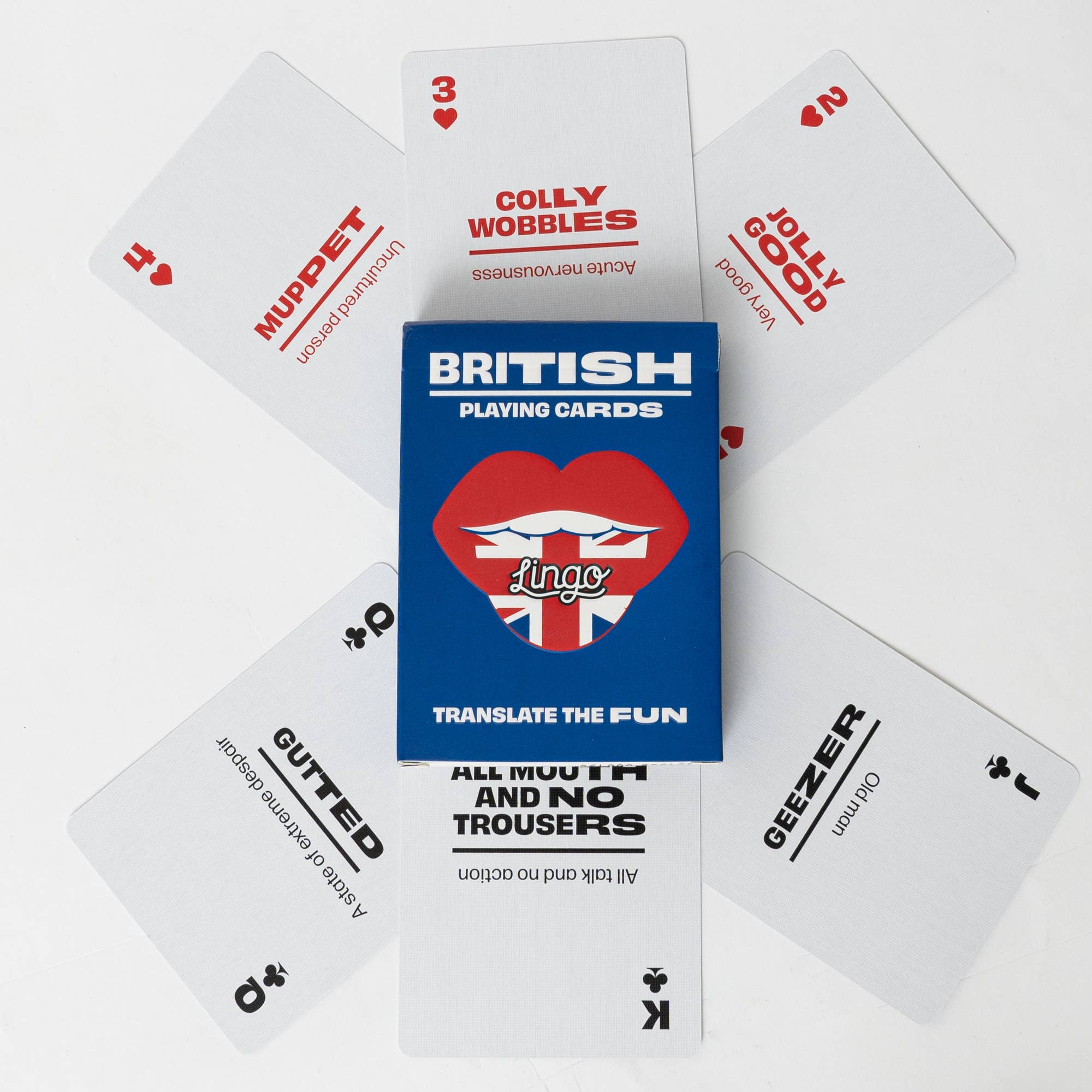 British Slang Travel Playing Cards