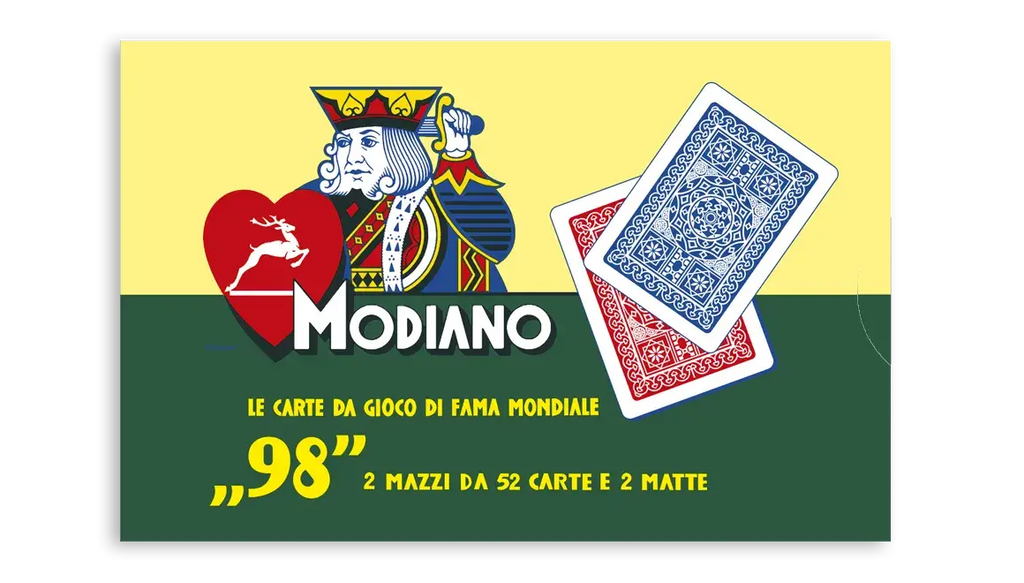 MODIANO Poker 98 Playing cards (Red and Blue)