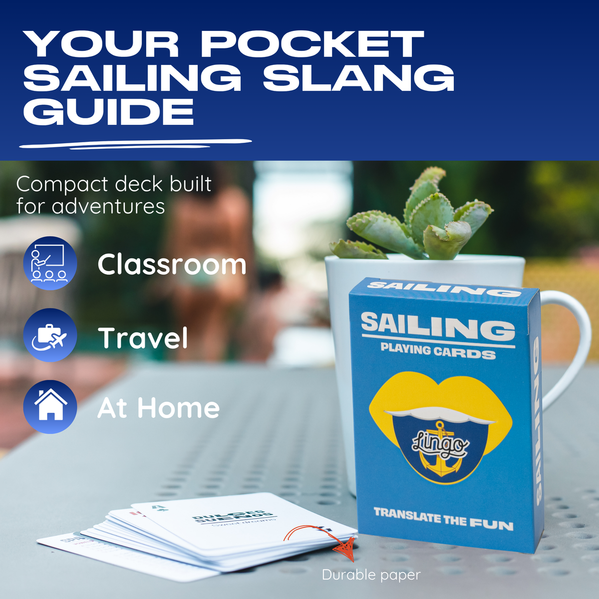 Lingo Sailing Playing Cards – 52 Sailing Terms & Slang